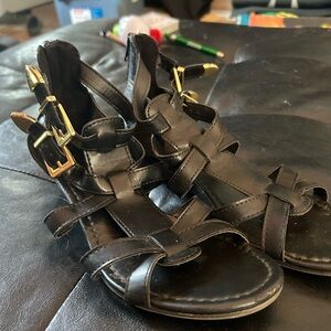 Black Gladiator Women's Sandals